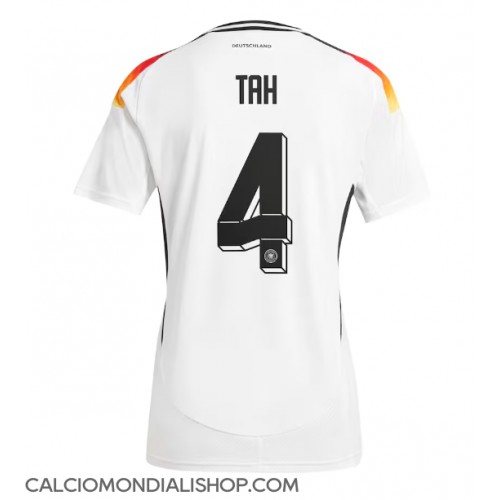 Maglie da calcio Germania Jonathan Tah #4 Prima Maglia Femminile Europei 2024 Manica Corta